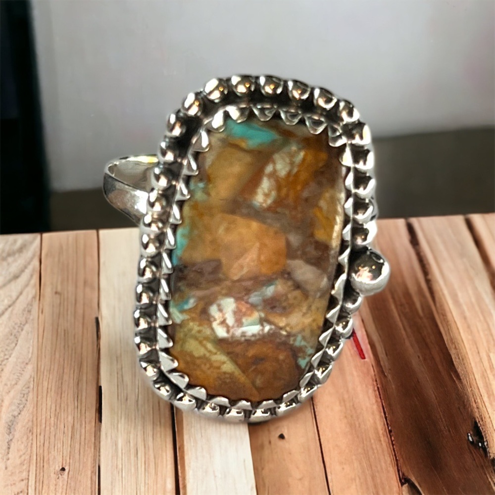 Royston Turquoise Sterling Silver Ring size 7.5